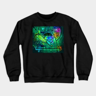 whale design with mix colors Crewneck Sweatshirt